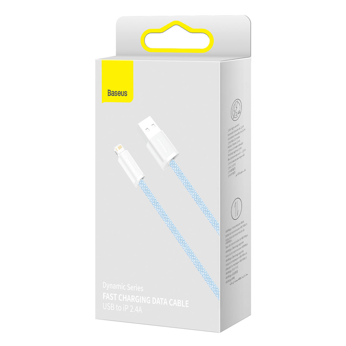 Baseus Dynamisk kabel USB til Lightning, 2,4 A, 2 m (blå)