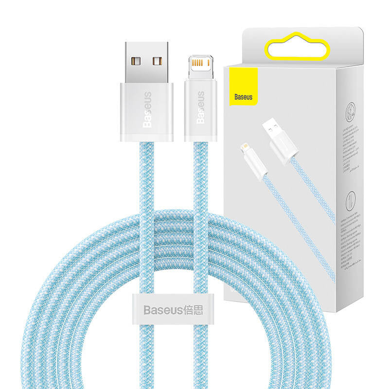 Baseus Dynamisk kabel USB til Lightning, 2,4 A, 2 m (blå)