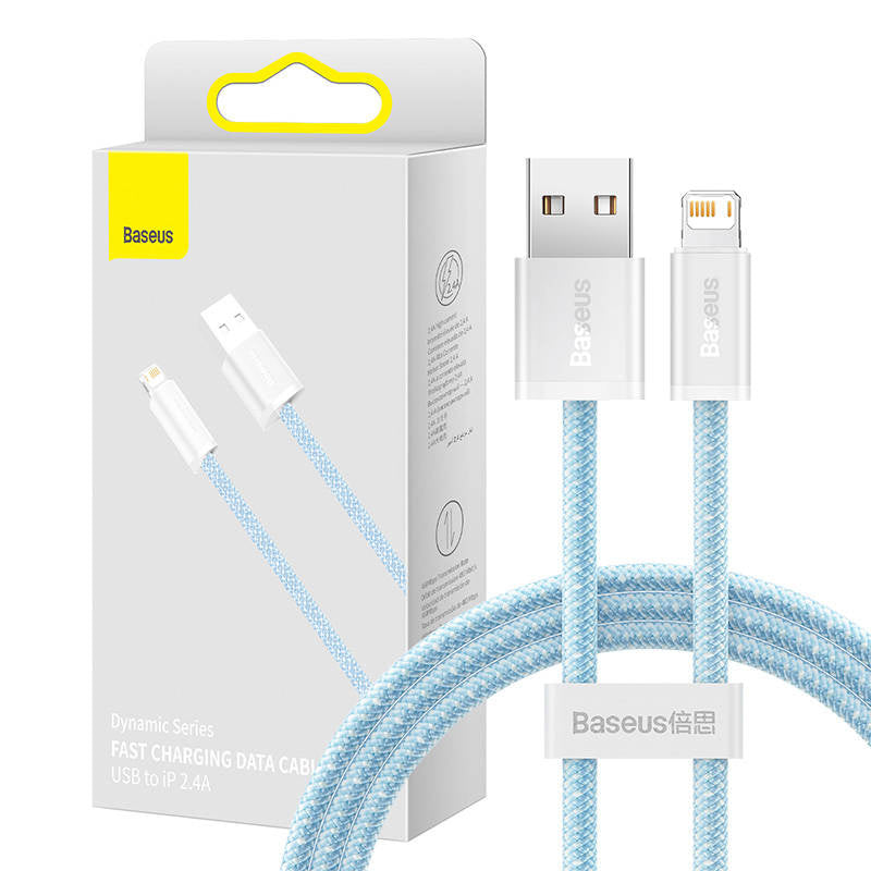 Baseus Dynamisk kabel USB til Lightning, 2,4 A, 1 m (blå)