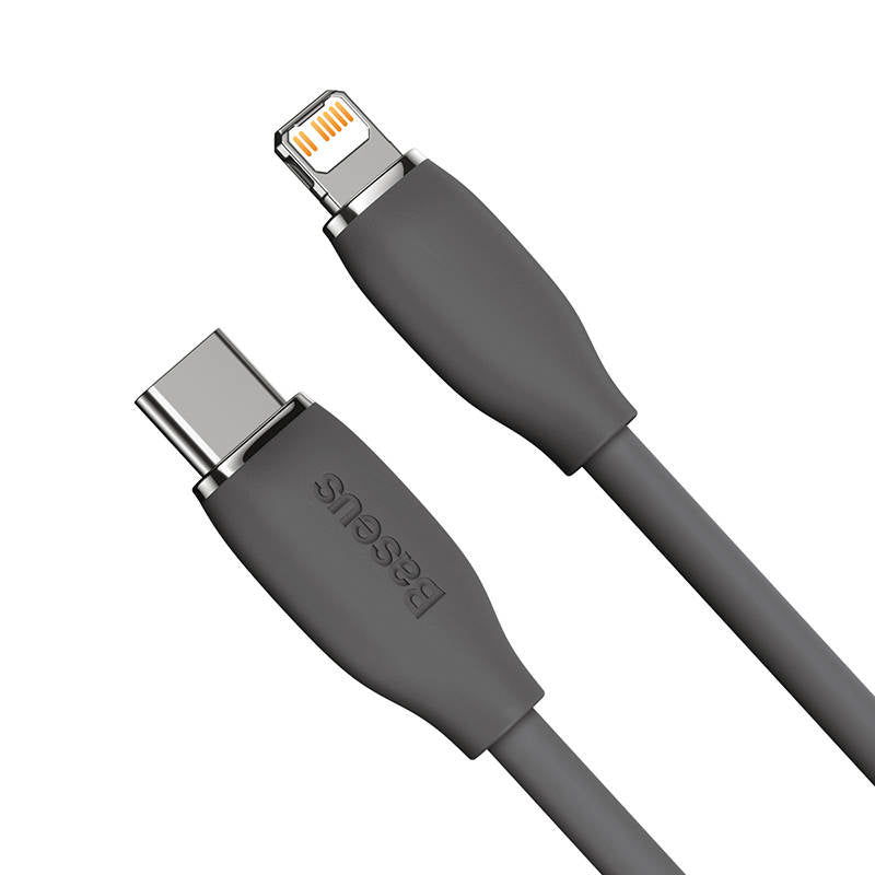 Baseus Jelly kabel USB-C til Lightning, 20W, 1,2m (sort)