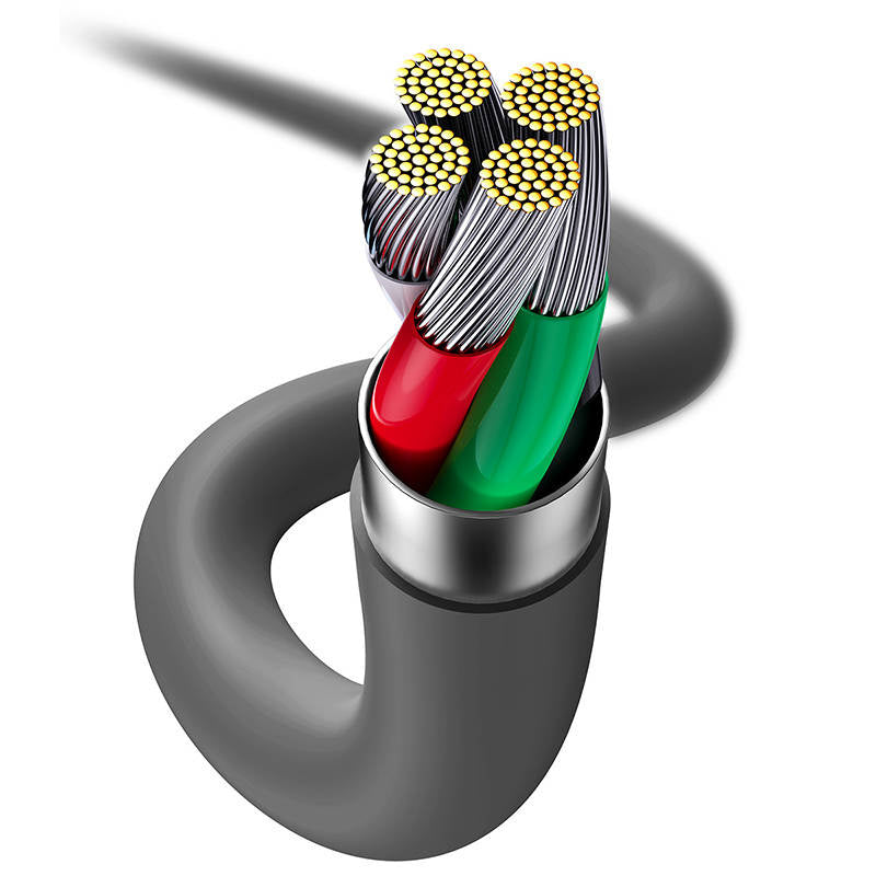 Baseus Jelly kabel USB til Lightning, 2,4A, 1,2m (sort)