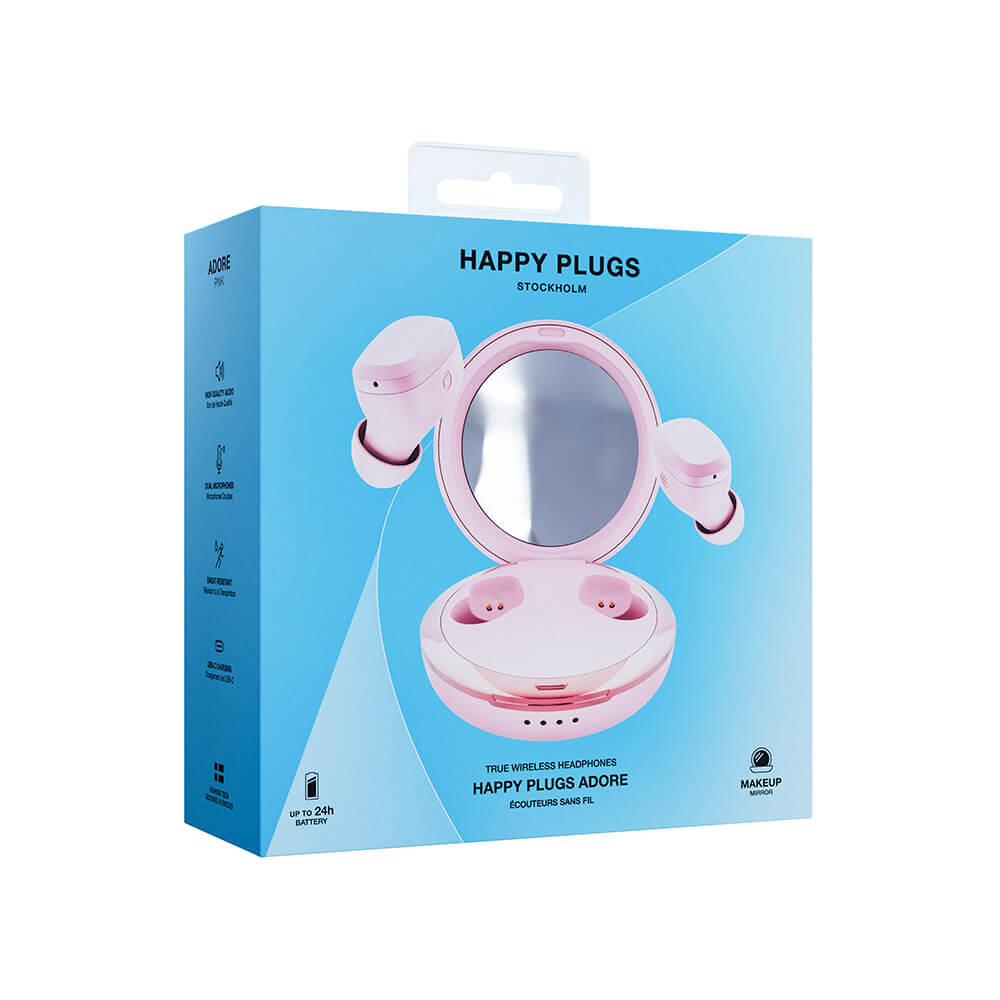 Happy Plugs Headphone Adore In Ear Pink