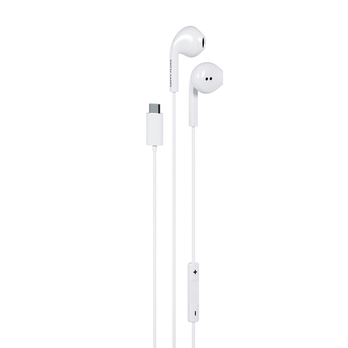 Happy Plugs Headphone Wired In Ear Usb C White