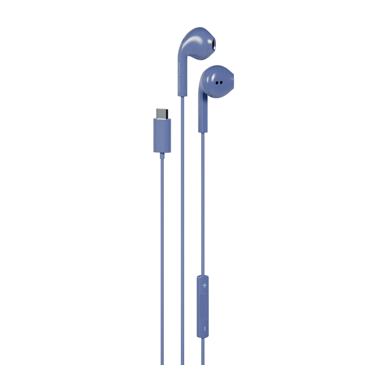 Happy Plugs Headphone Wired In Ear Usb C Blue