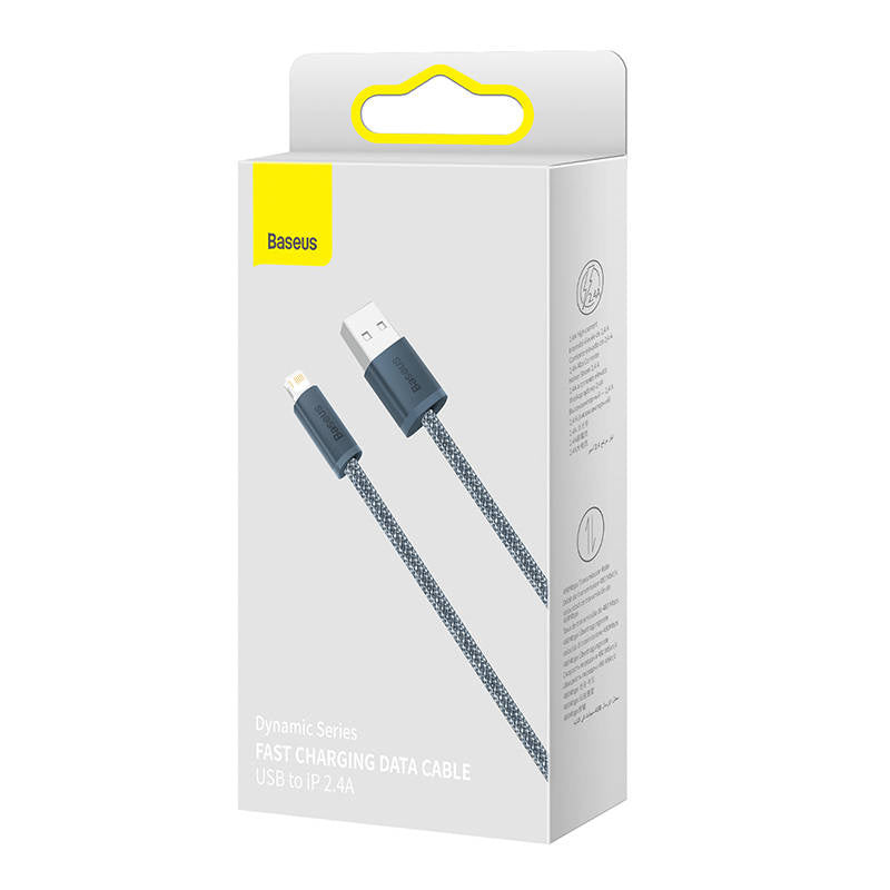 Baseus Dynamic Series kabel USB til Lightning, 2.4A, 2m (grå)