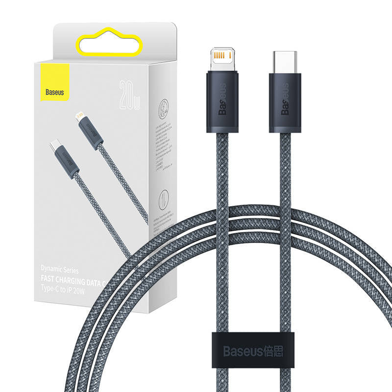 Baseus Dynamic Series kabel USB-C til Lightning, 20W, 2m (grå)