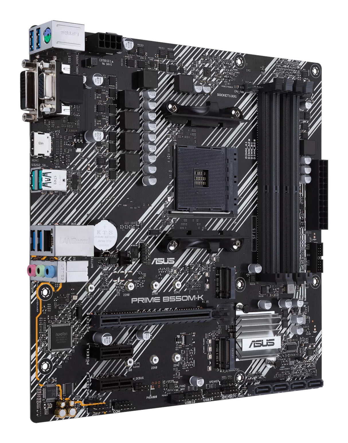 ASUS PRIME B550M-K AMD B550 Stik AM4 micro ATX