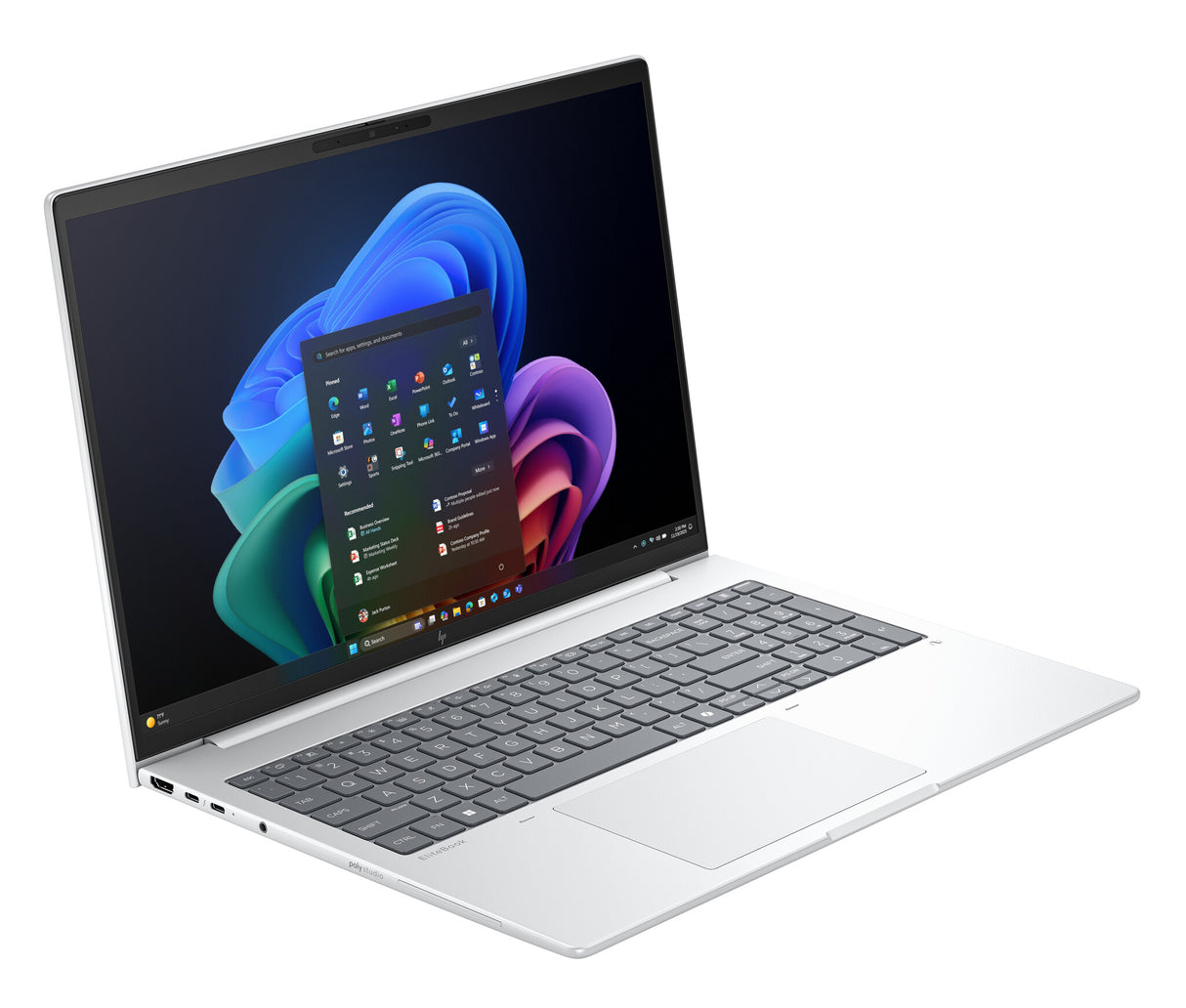 HP EliteBook 8 G1i Next Gen AI Copilot+ PC Intel Core Ultra 7 258V Laptop 40,6 cm (16") WUXGA 32 GB LPDDR5x-SDRAM 512 GB SSD Wi-Fi 7 (802.11be) Windows 11 Pro Sølv