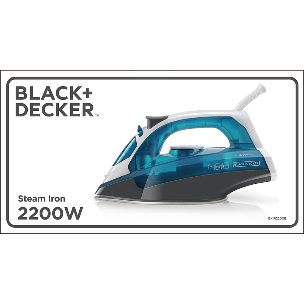 Black+Decker Strygejern Steam Iron Blå