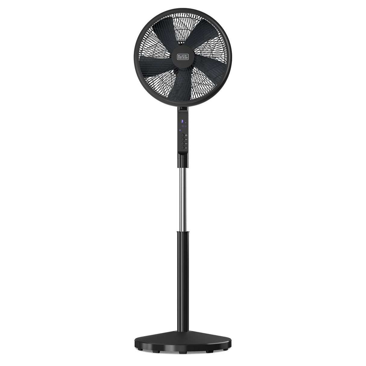 Black+Decker Pedestal Fan 5 Blades Black 50 W