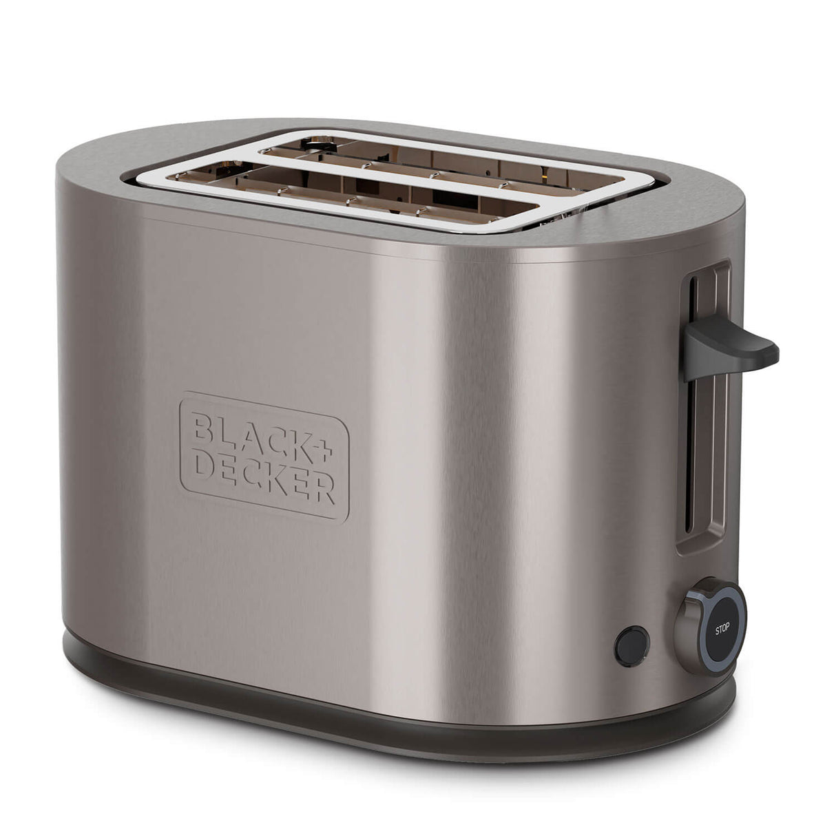 Black+Decker Toaster 2 Slot 900 W Inox