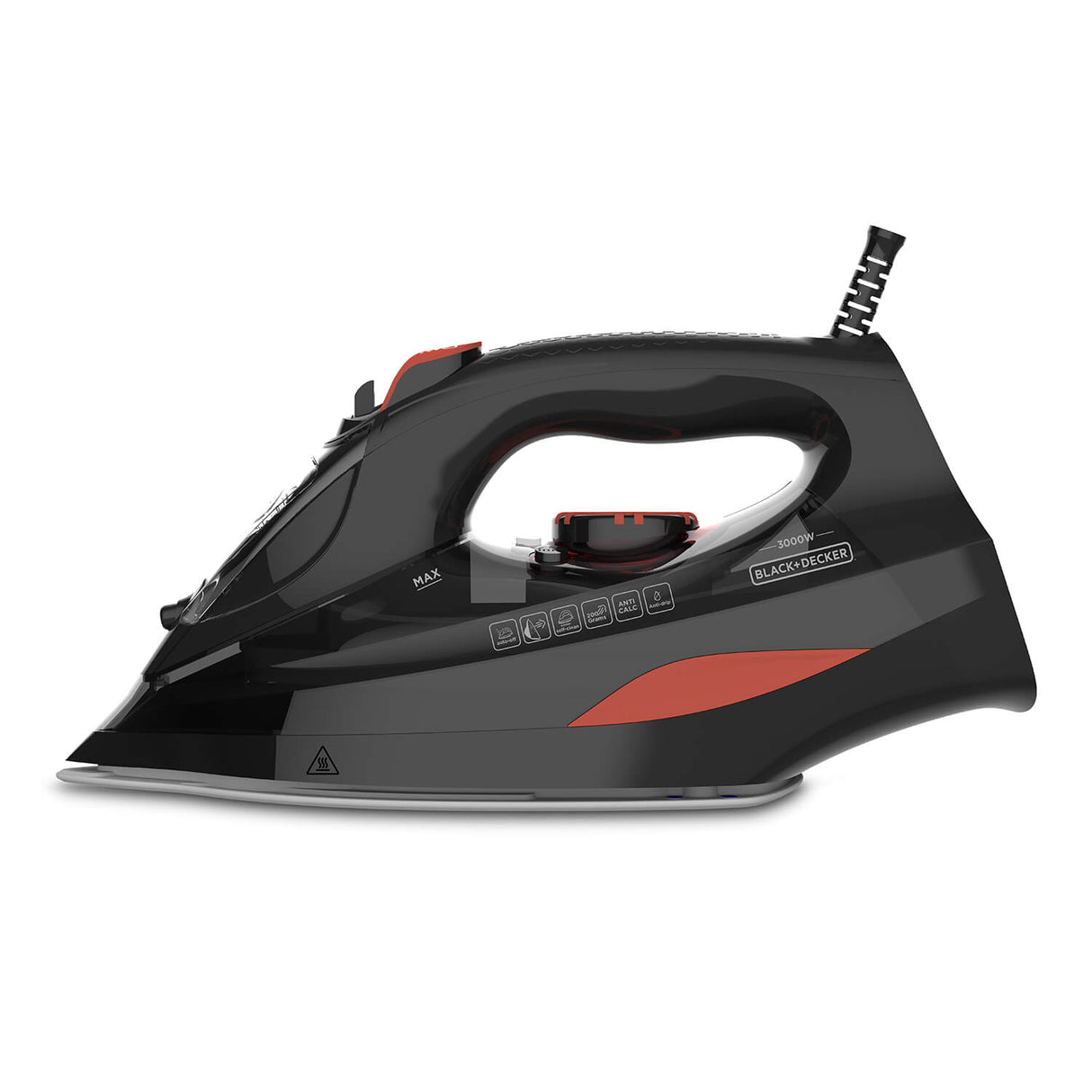 Black+Decker Steam Iron 3000 W Black