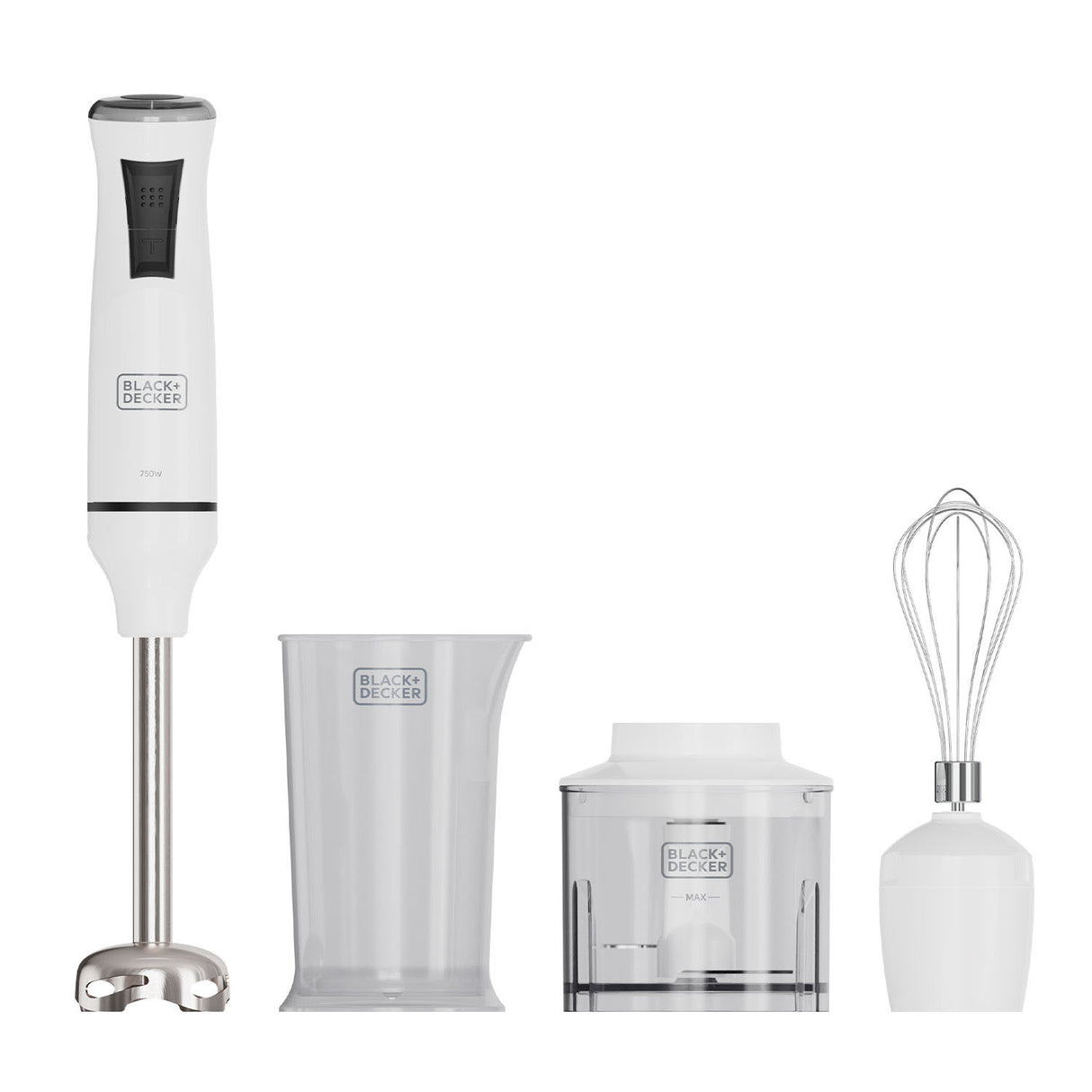 Black+Decker Hand Blender 750 W White Accessories