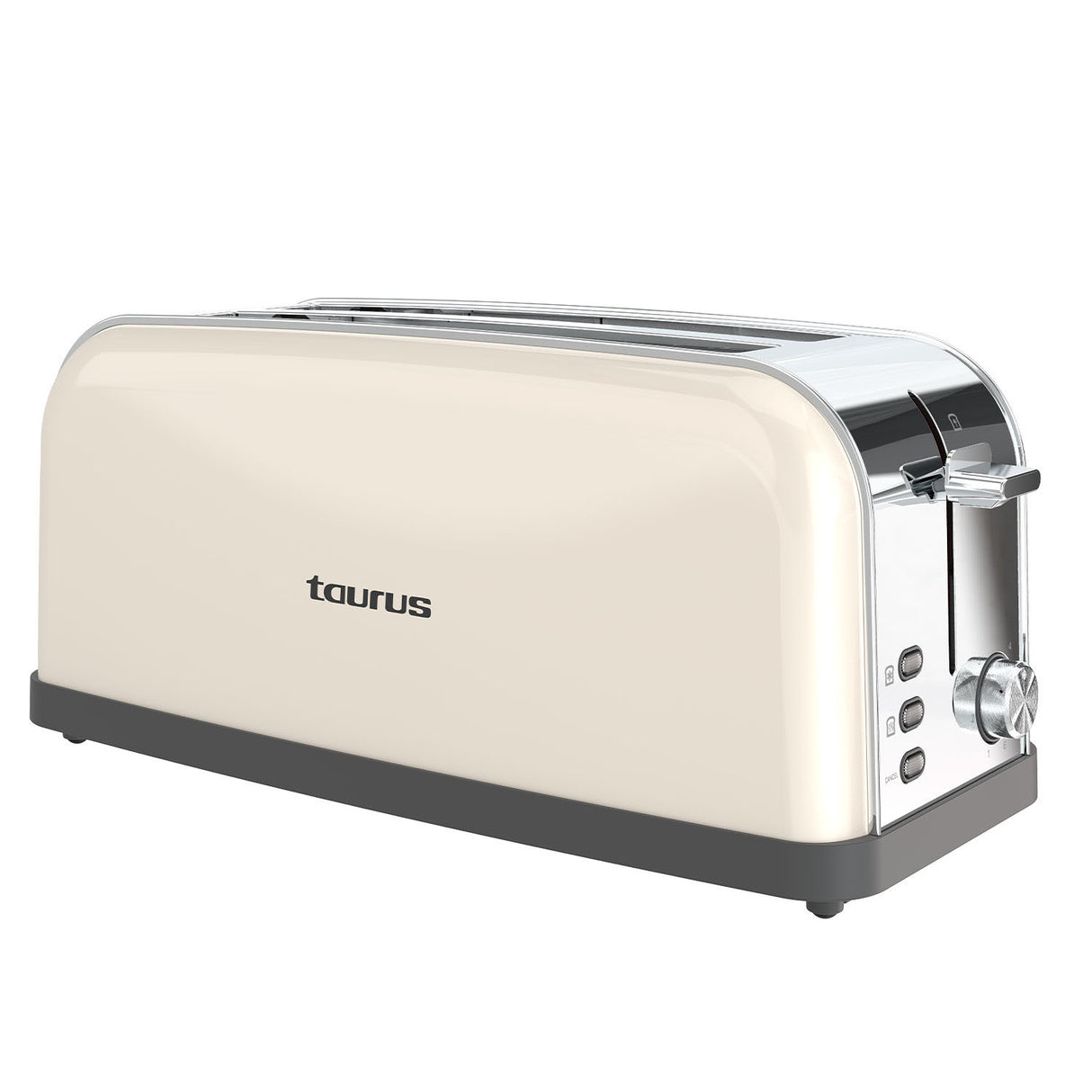 Taurus Toaster Long Slot Vintage Cream