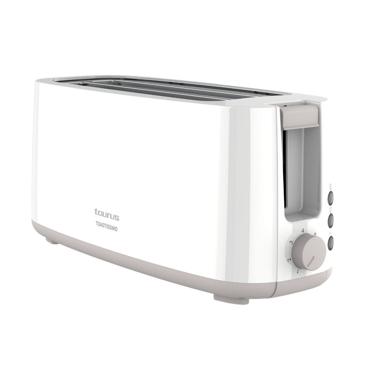 Taurus Toaster Long Slot Toastissimo White