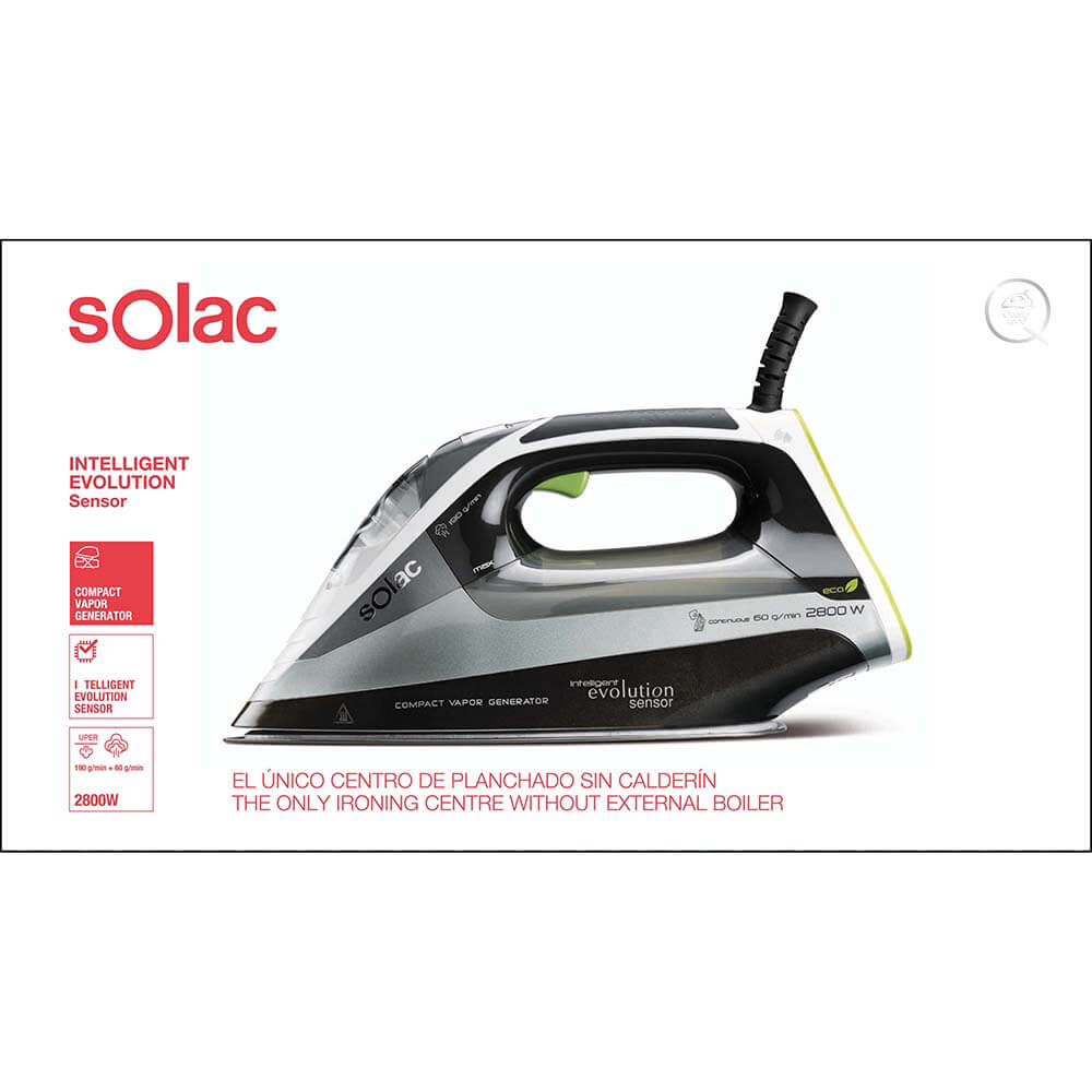 Solac Steam Iron Intelligent Evolution Sensor