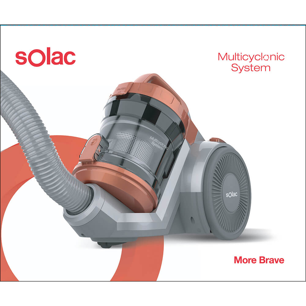 Solac Bagless Vacuum Cleaner More Brave 800 W