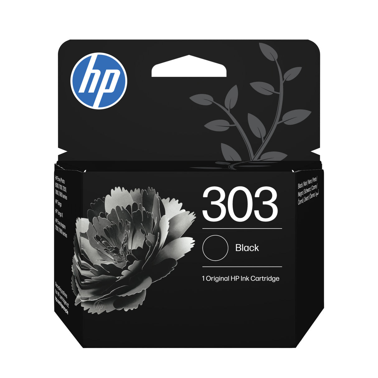 HP Original 303-blækpatron, sort