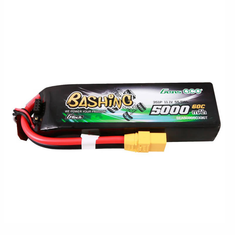 GensAce 5kmAh 11.1V 60C 3S1P batteri med XT90 stik