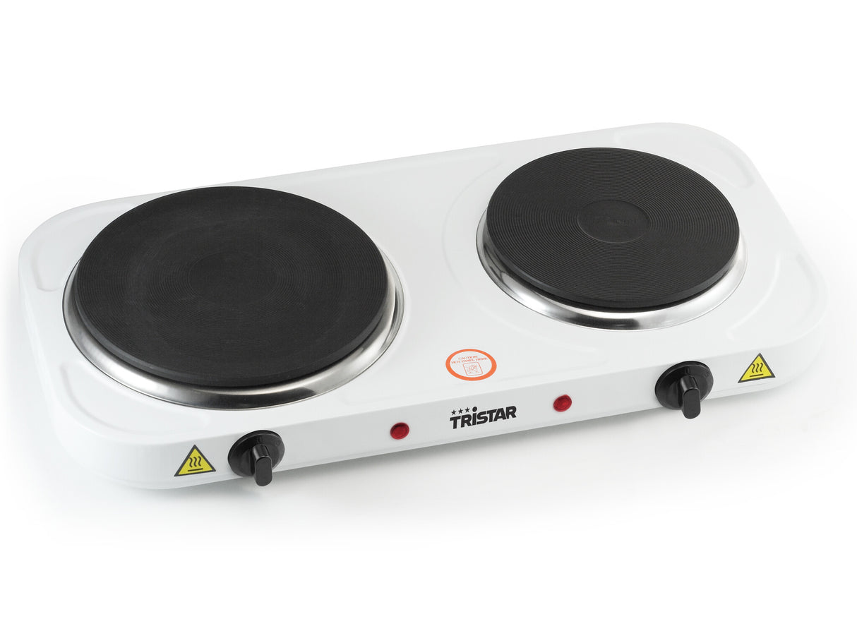 Tristar KP-6245 kogeplade Hvid Bordplade Forseglet plade 2 zone(s)