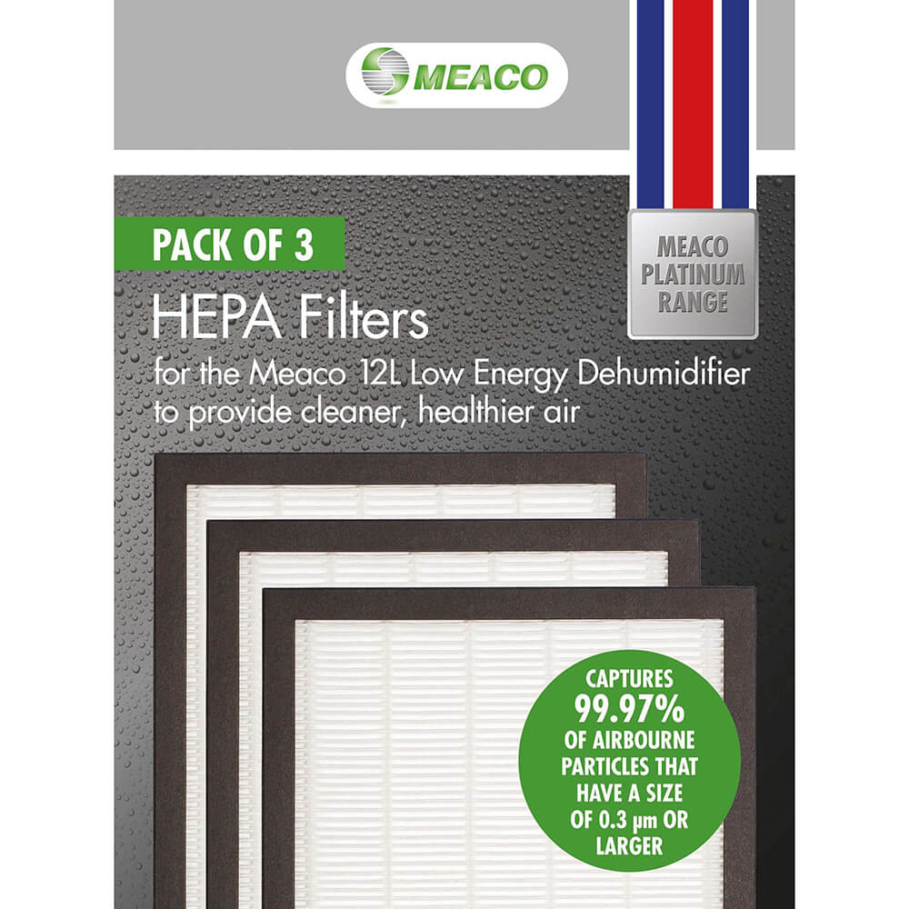 Meaco Hepa Filter Low Energy 12 L 3pcs