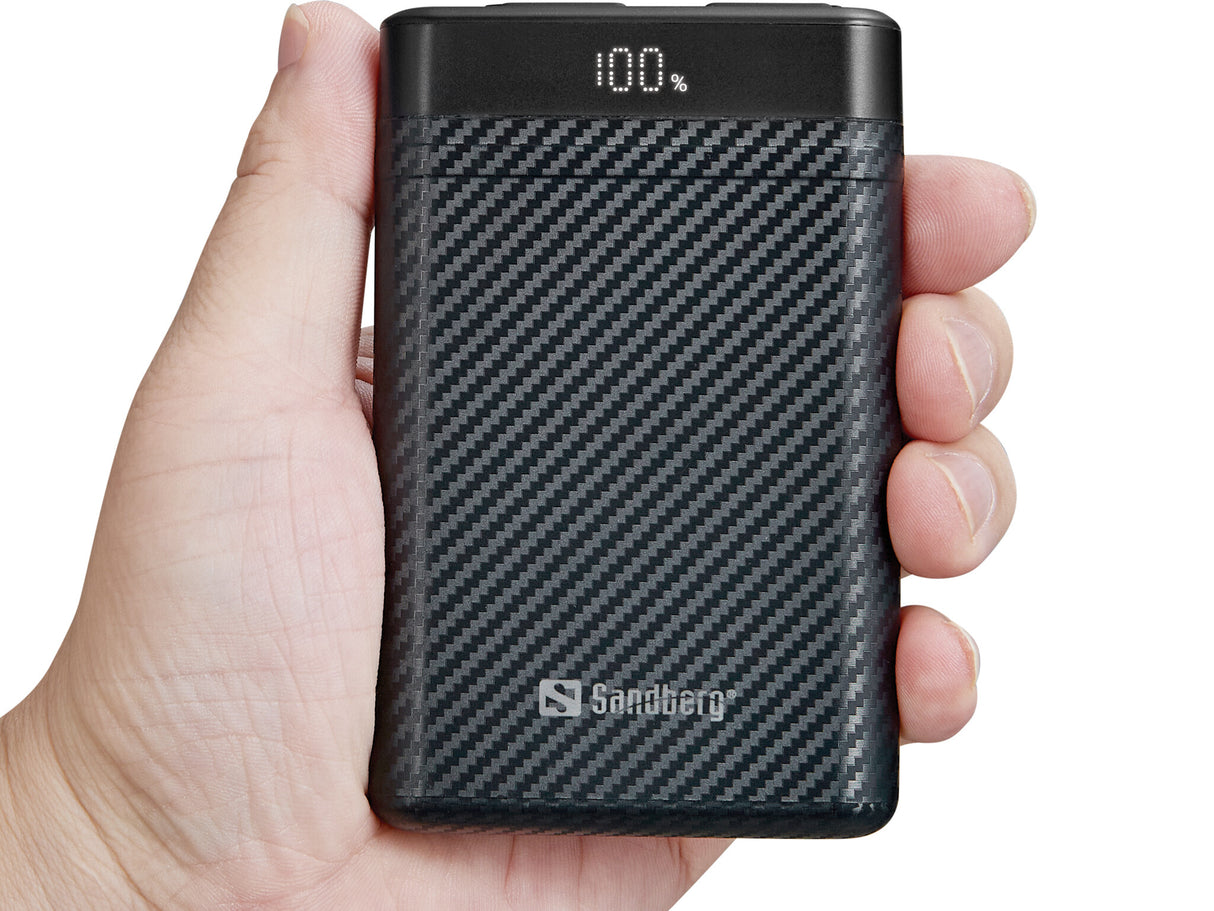 Sandberg 421-32 powerbank Lithium-Ion (Li-Ion) 10000 mAh Sort