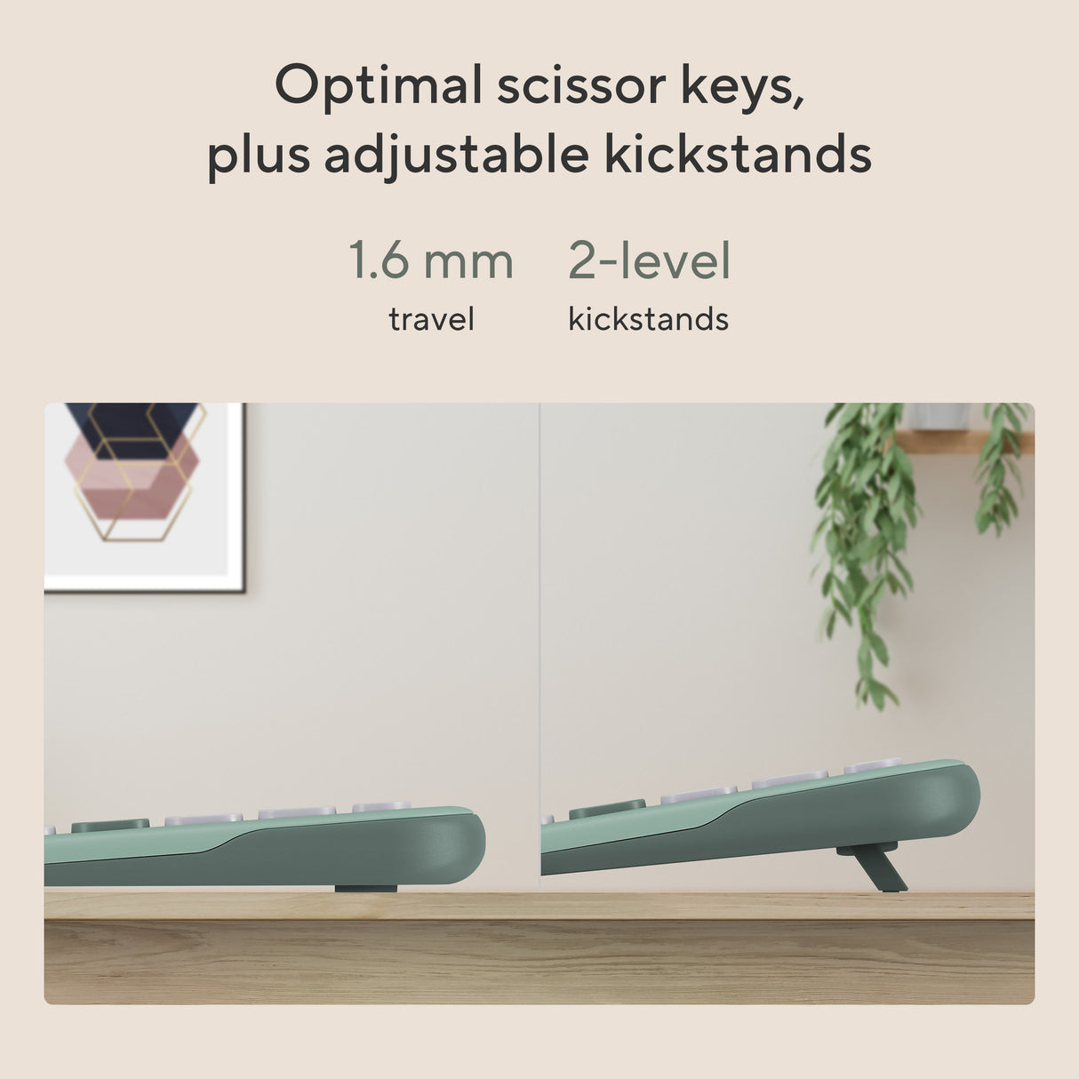 ASUS KW100 KEYBOARD/GN/UI/80 tastatur Universel Bluetooth Grøn