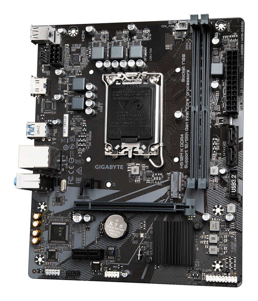 GIGABYTE H610M K DDR4 bundkort Intel H610 Express LGA 1700 micro ATX