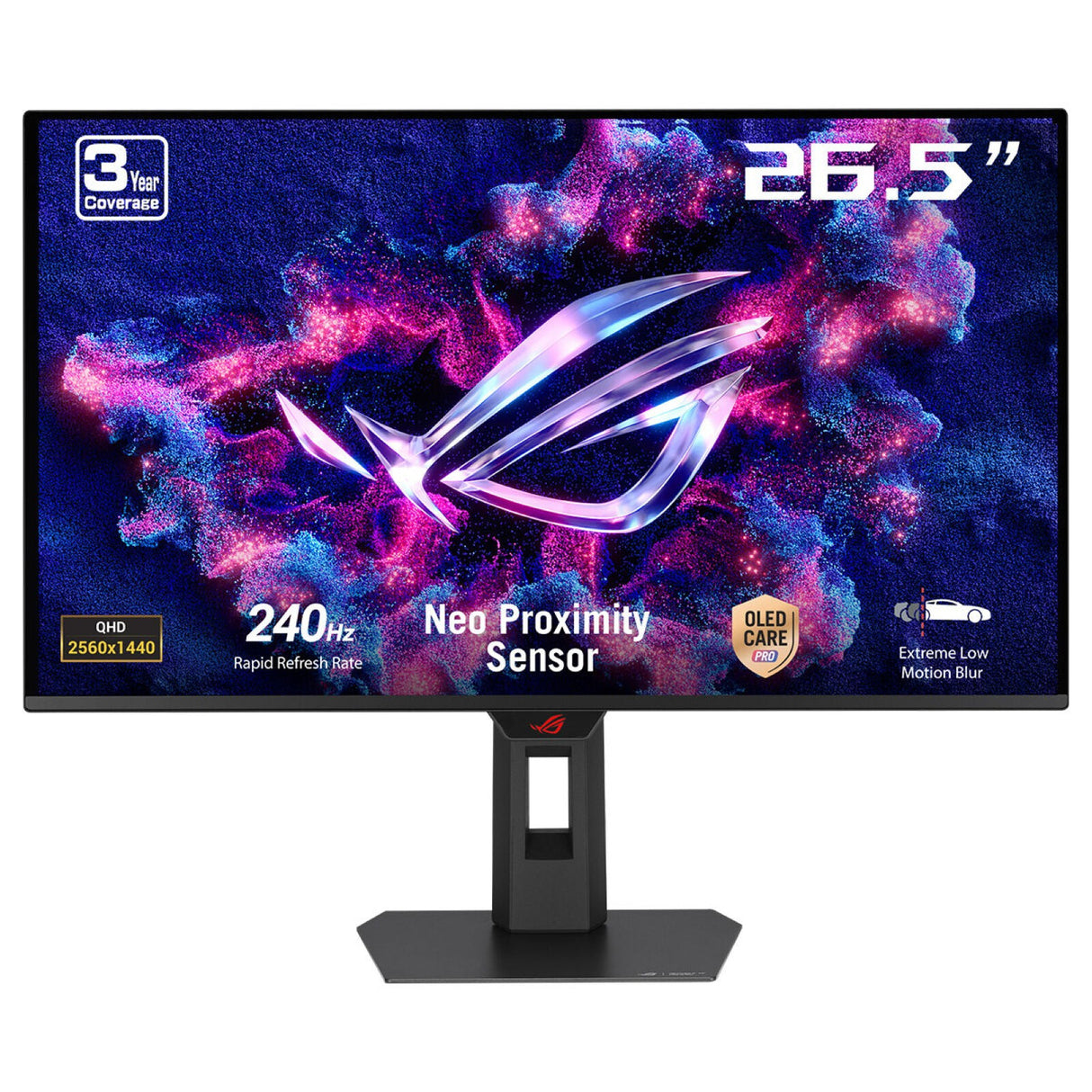 ASUS ROG Strix OLED XG27AQDMES computerskærm 67,3 cm (26.5") 2560 x 1440 pixel Quad HD QD-OLED Sort