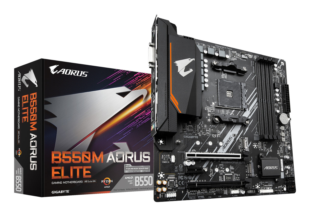 GIGABYTE B550M AORUS ELITE bundkort AMD B550 Stik AM4 micro ATX