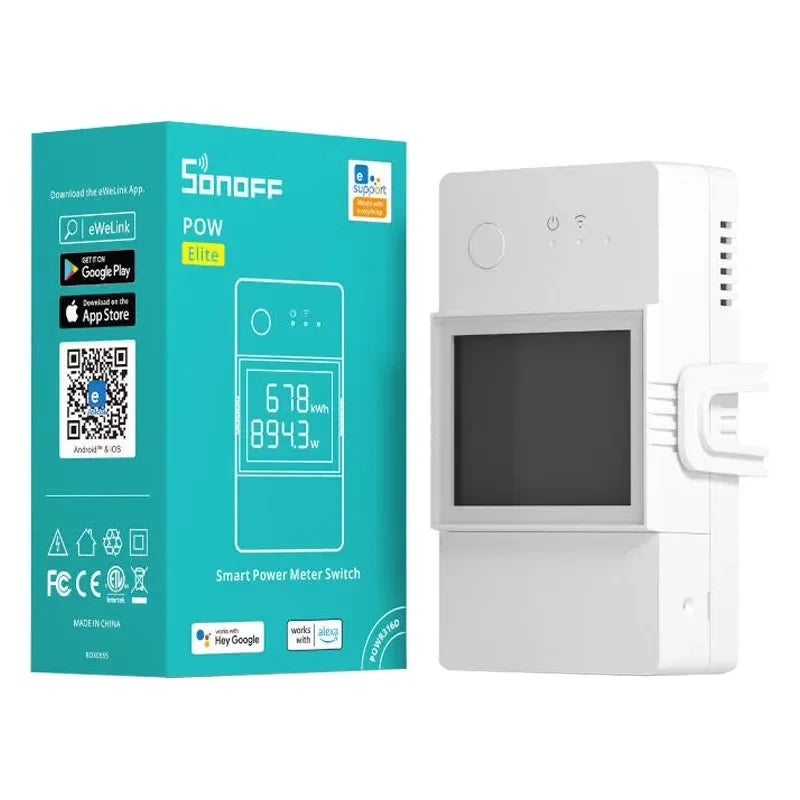 Smart WiFi strømmåler switch Sonoff POWR316D