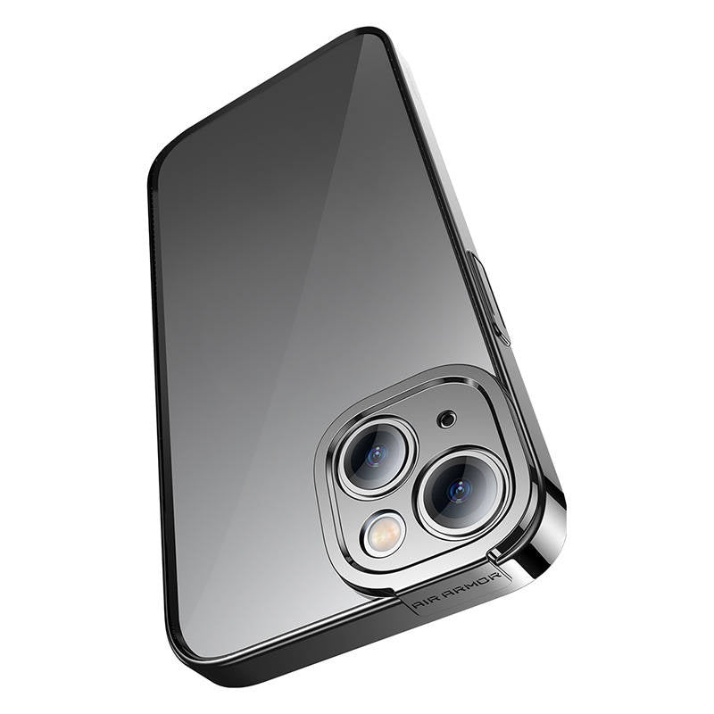 Baseus Glitter Transparent Case og tempereret glas sæt til iPhone 14 Plus (sort)