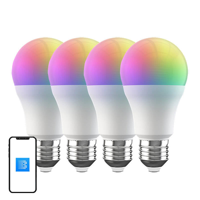 Smart BLU LED RGB Broadlink LB4E27 pære (4-pakke)
