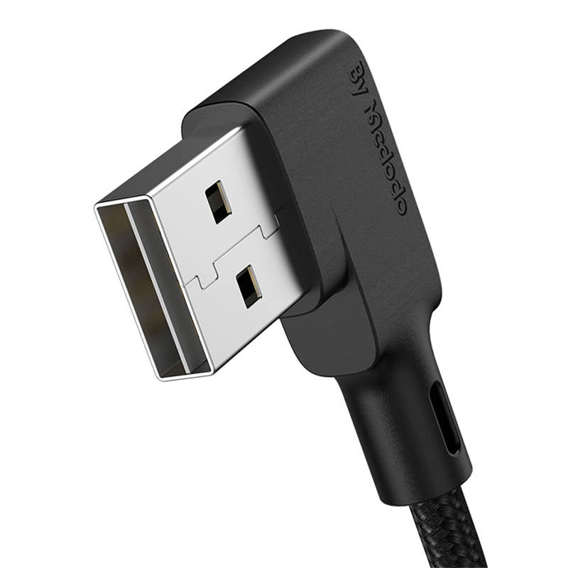 USB til Lightning-kabel, Mcdodo CA-7300, vinklet, 1,8 m (sort)