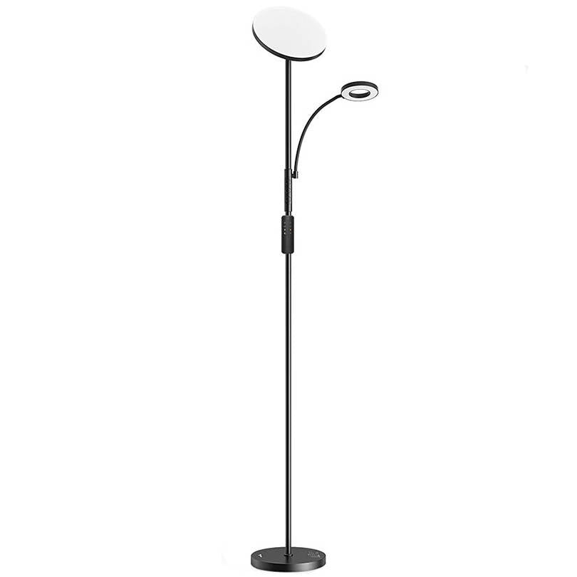 Dobbelt gulvlampe med fjernbetjening BlitzWill BWL-FL-0001, 36W (sort)