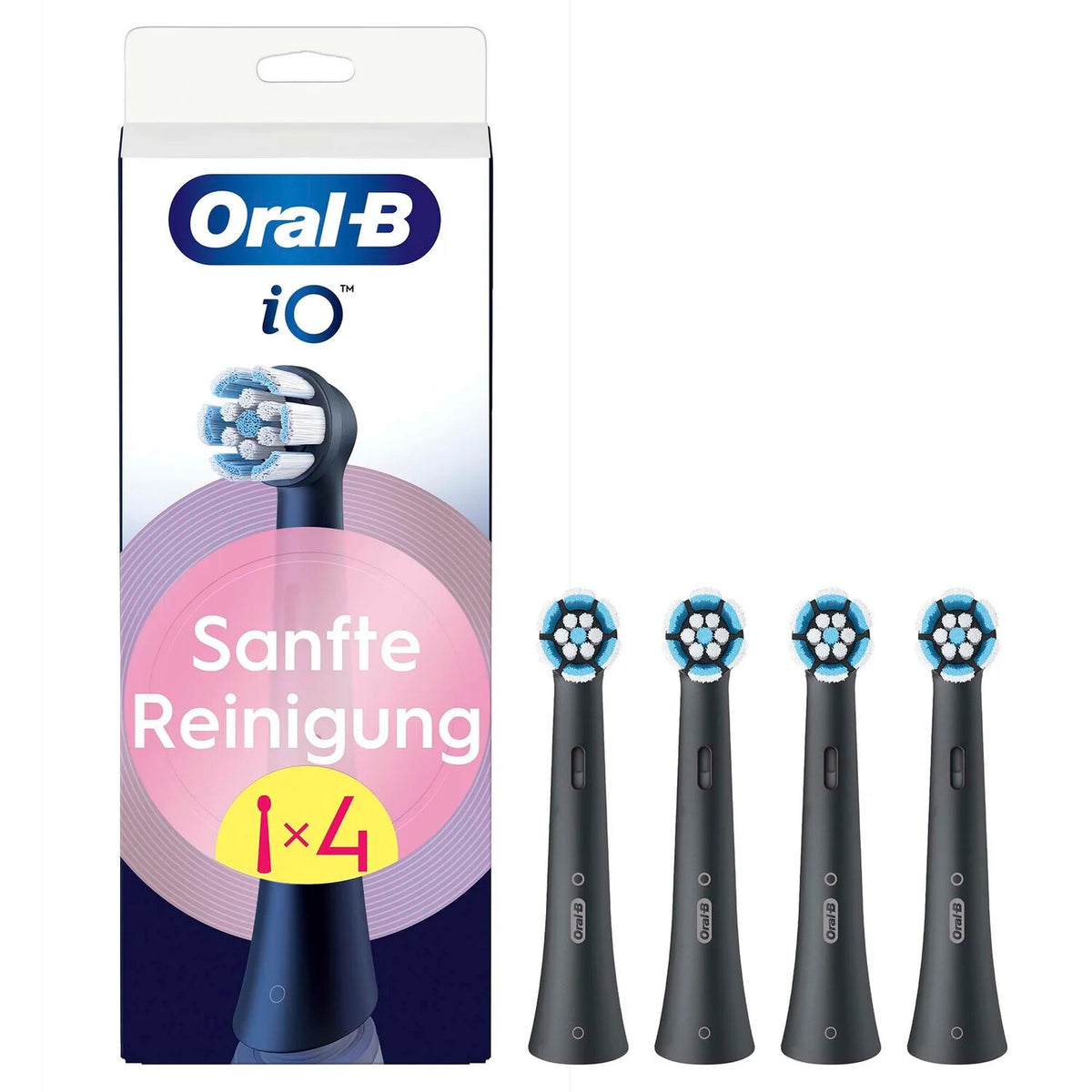 Oral-B 194631 Tandbørstehoveder 4-pack Sort