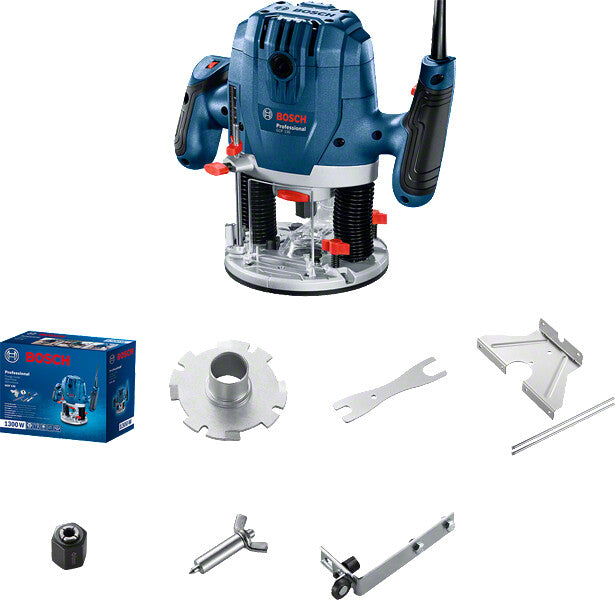 Bosch GOF 130 Sort, Blå 28000 rpm 1300 W