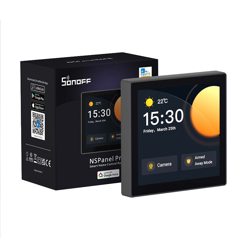 Smart Control Panel WiFi/Bluetooth/ZigBee Matter Sonoff NSPanel Pro (sort)
