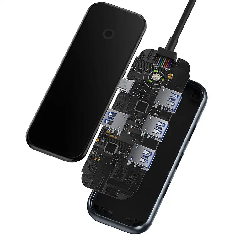 Adapter 4w1 Baseus Hub USB-C til 4xUSB 3.0 (Dark Grey)