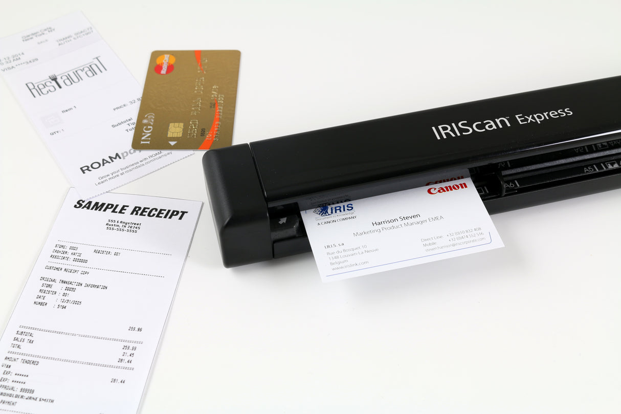I.R.I.S. IRIScan Express 4 Skanner med papir-tilførsel 1200 x 1200 dpi A4 Sort