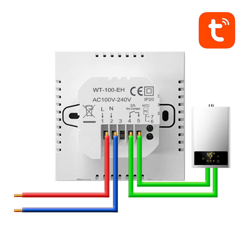 Avatto ZWT100 3A ZigBee TUYA smart DHW boiler thermostat.