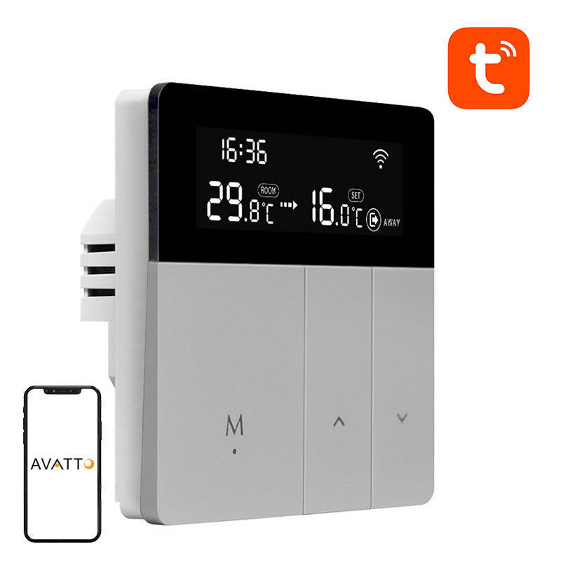 Avatto WT50 3A Wi-Fi TUYA smart DHW boiler thermostat