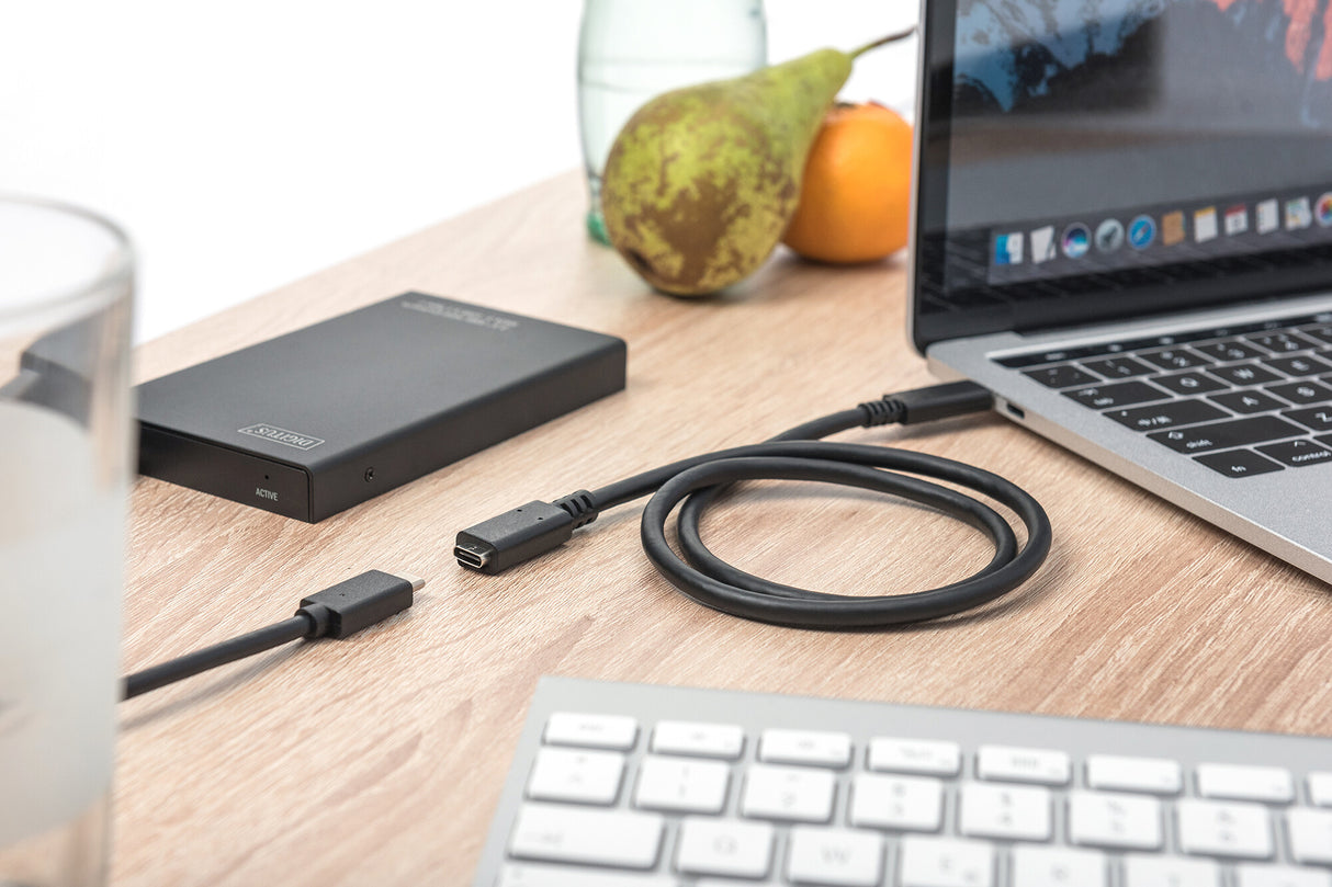 Digitus AK-300210-020-S USB-kabel USB 2.0 2 m USB C 0,48 Gbit/sek. Sort