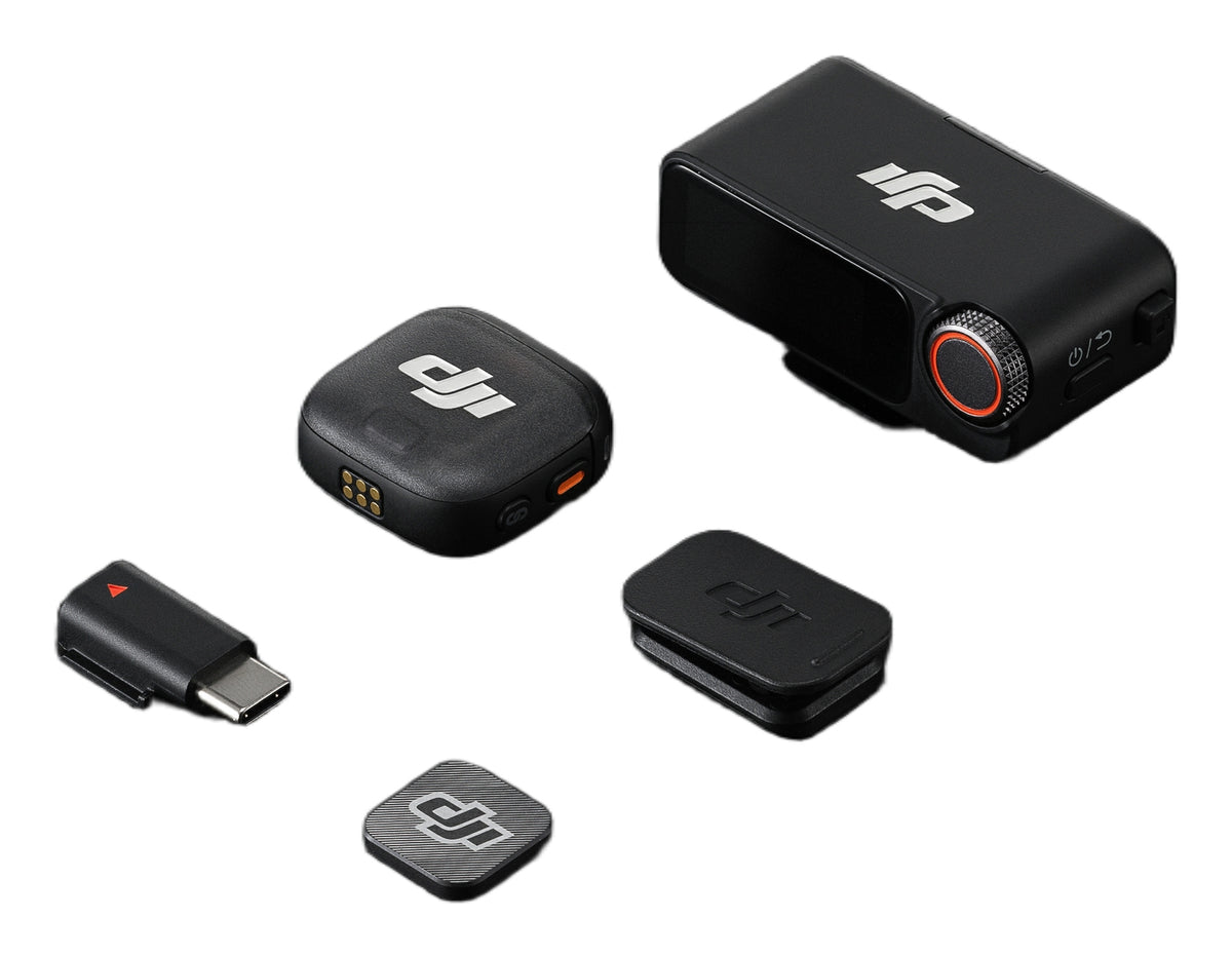 DJI Mic 3 Trådløst mikrofonsystem Trådløs Sort