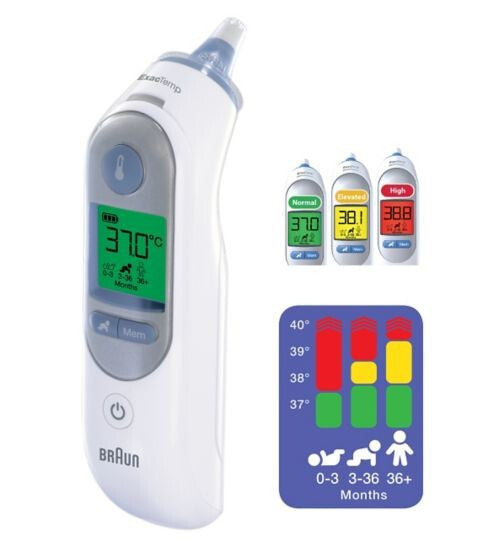 Braun ThermoScan 7 Fjernføler Hvid Øre
