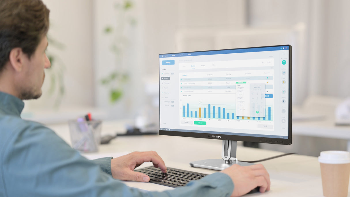 Philips 5000 series 24B2G5301/00 computerskærm 60,5 cm (23.8") 1920 x 1080 pixel Fuld HD LCD Sort