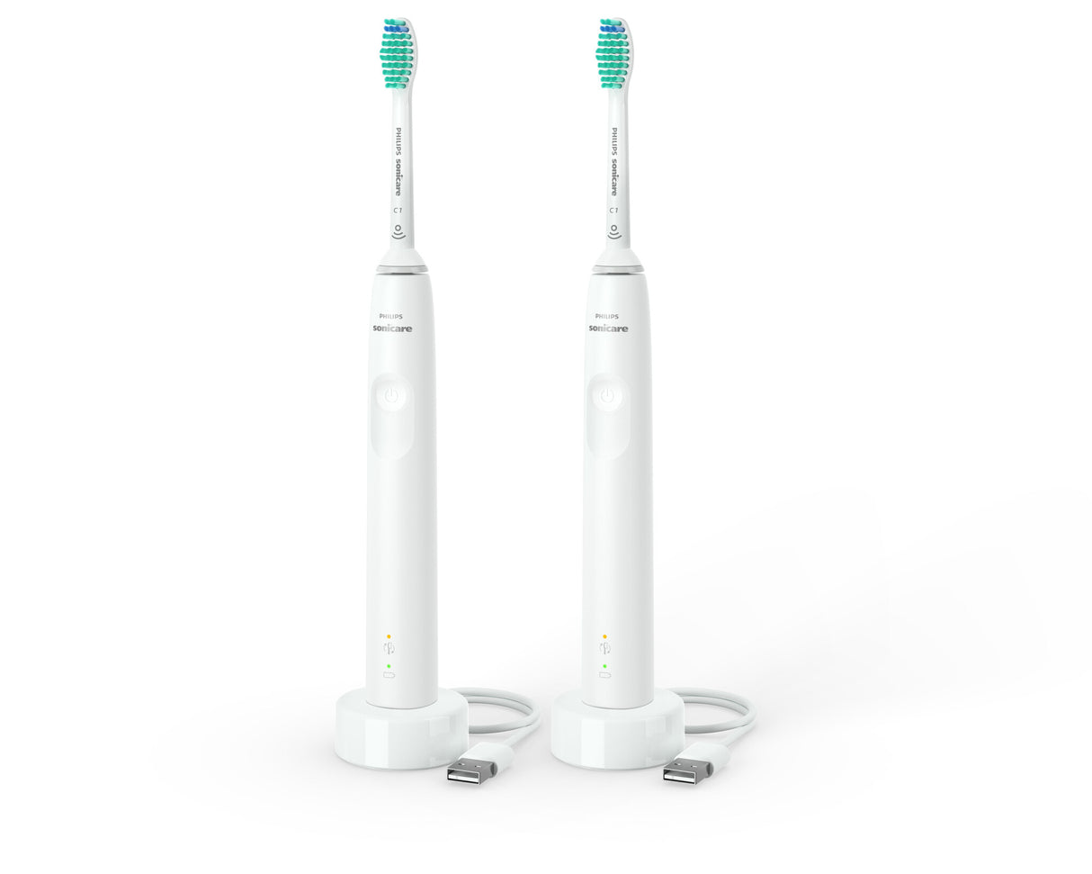 Philips 3000 series 3100 series HX3675/13 2x Sonisk eltandbørste - Hvid