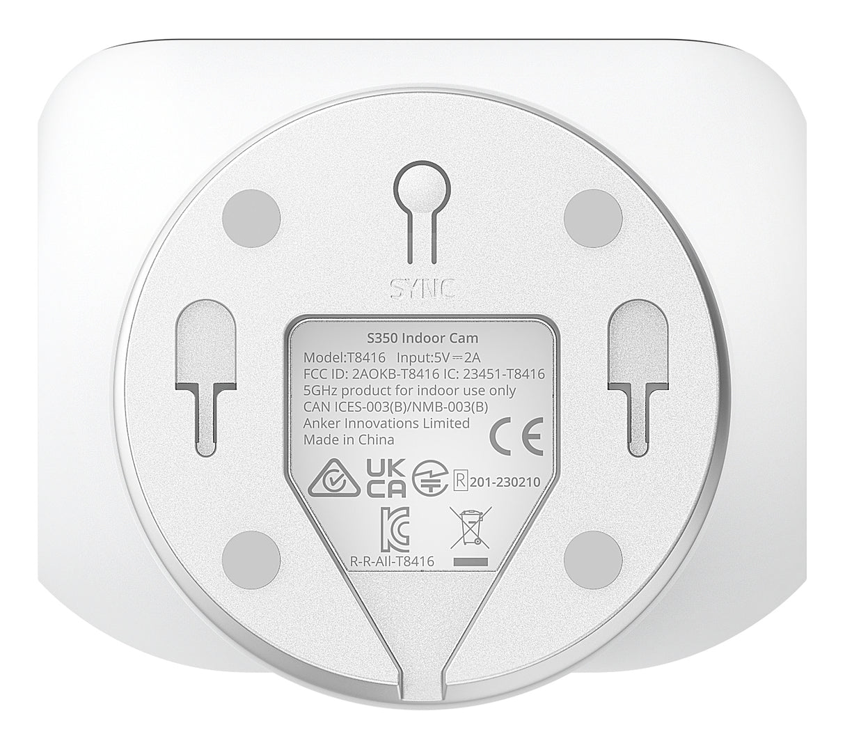 Eufy Indoor Cam S350 Pære IP-sikkerhedskamera Indendørs 3840 x 2160 pixel Skrivebord