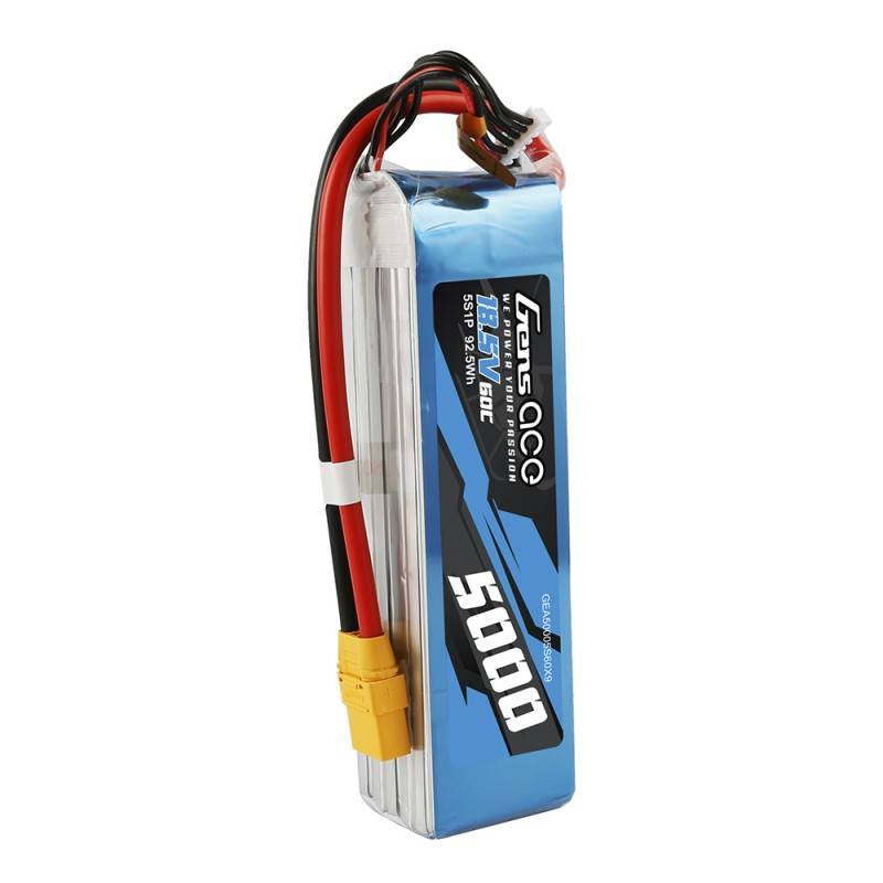 Batteri LiPo Gens Ace Bashing 5000mAh 18.5V 60C 5S1P - XT90
