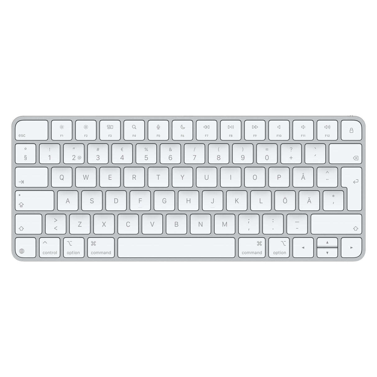 Apple Magic tastatur Universel USB + Bluetooth QWERTY Finsk, Svensk Hvid